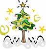 Abstract Christmas Tree clipart