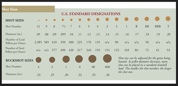 Lead Size Chart