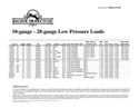 10ga-28ga Low Pressure Loads - Brochure 10ga-28ga Low Pressure Loads - Brochure