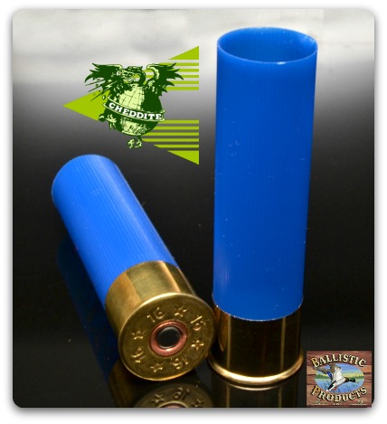 Cheddite 16ga 2-3/4 16mm brass, primed and skived (bag/100)