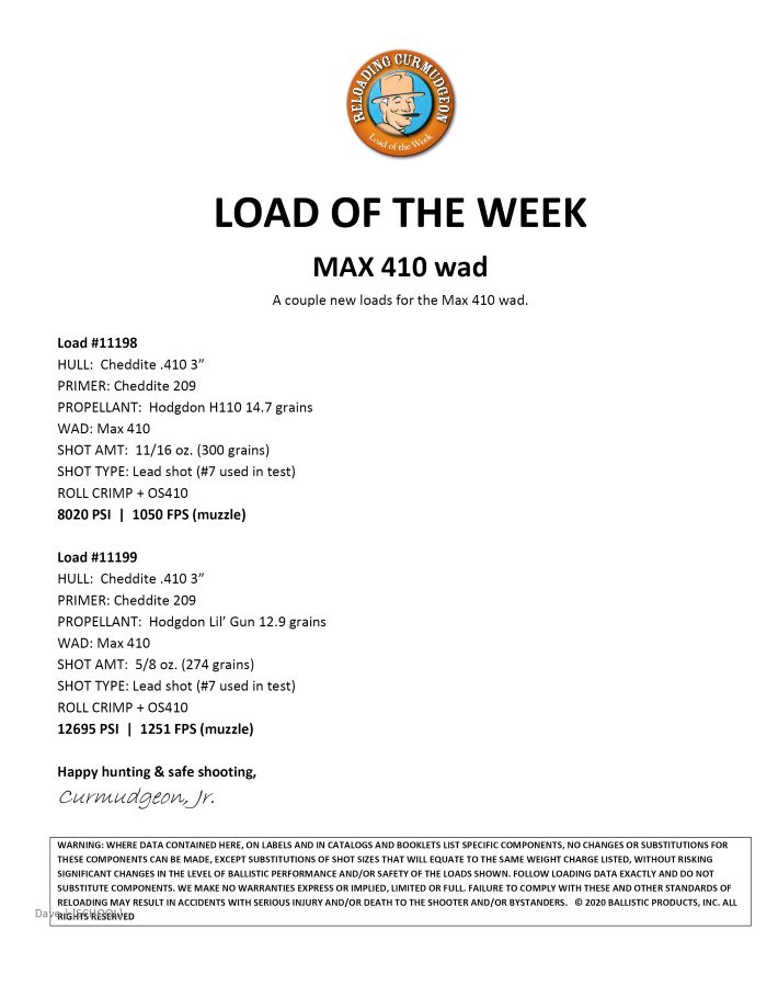 Load of the week