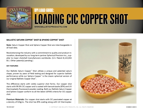 Downloadable Brochure: Copper Shot Reloading