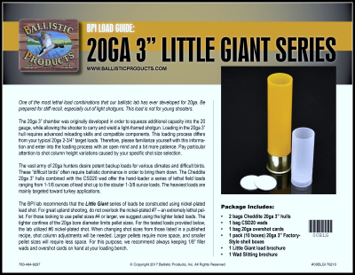 Brochure: Little Giant 20ga 3 lead loads (revised)