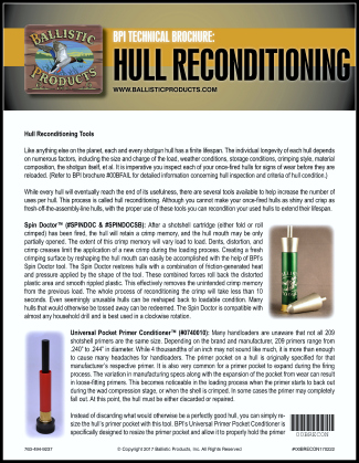 Brochure: Hull Reconditioning Kit