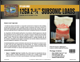Downloadable Brochure: Subsonic Loads