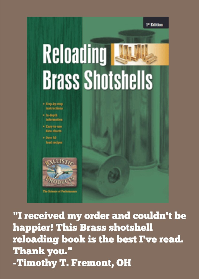Reloading Brass Shotshells manual (VanDenburg)