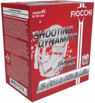 12 Gauge Ammo - 2-3/4 Lead Shot Target shells - 1 oz - #8