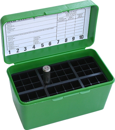 MTM 28ga 50rd Top Handle Case Green