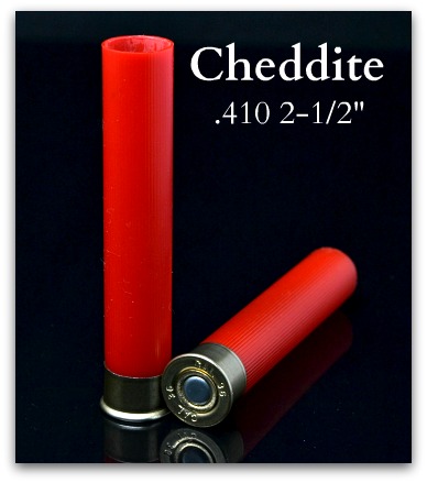 Cheddite .410 2-1/2 8mm brass, primed and skived (bag/100)