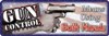 Gun Control - Both Hands Tin Sign (lg)