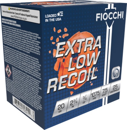 Fiocchi Extra Low Recoil 20ga 2-3/4