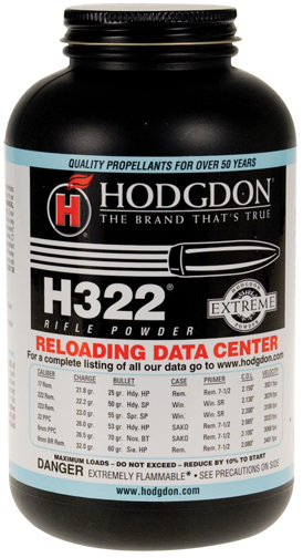 Hodgdon H322 Extreme Rifle Powder (1 lb)