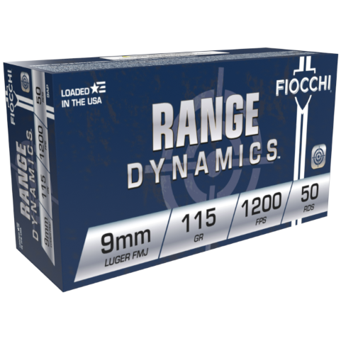 Fiocchi 9mm Luger 115gr FMJ Handgun Ammo (50/box)