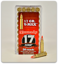 Hornady V-Max Rimfire Ammo .17 cal 17gr HMR (50/box)