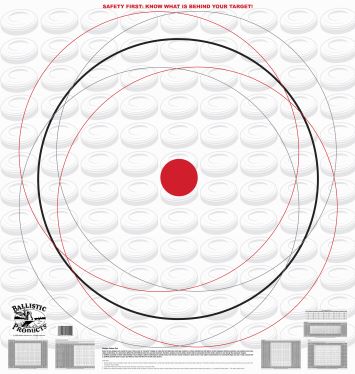 Ballistic Products Clays Pattern Target