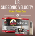 Cascade .22 LR Subsonic 50 gr Bullet (50rds/bx)