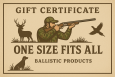 Ballistic Products Gift Certificate