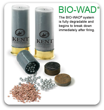Kent 12ga steel shot with Bio-Wad 2-3/4 1 oz #7