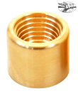 OMV Brass Grooved Bobbin (fits below fold crimp station)