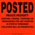 Posted Signs .028 polyurethane
