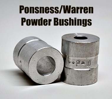 Ponsness Warren Powder Bushing Chart