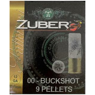 Zuber 12ga 2.75 9 pellet 00-buck (10/box)