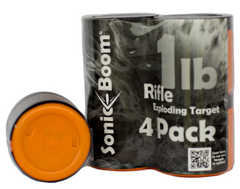 Sonic Boom 1lb Exploding Rifle Target 4-Pack
