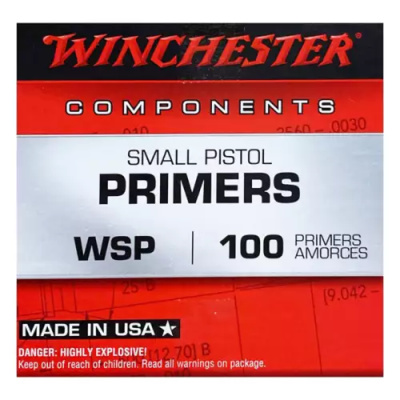 Winchester Small Pistol Primers (1,000/box)